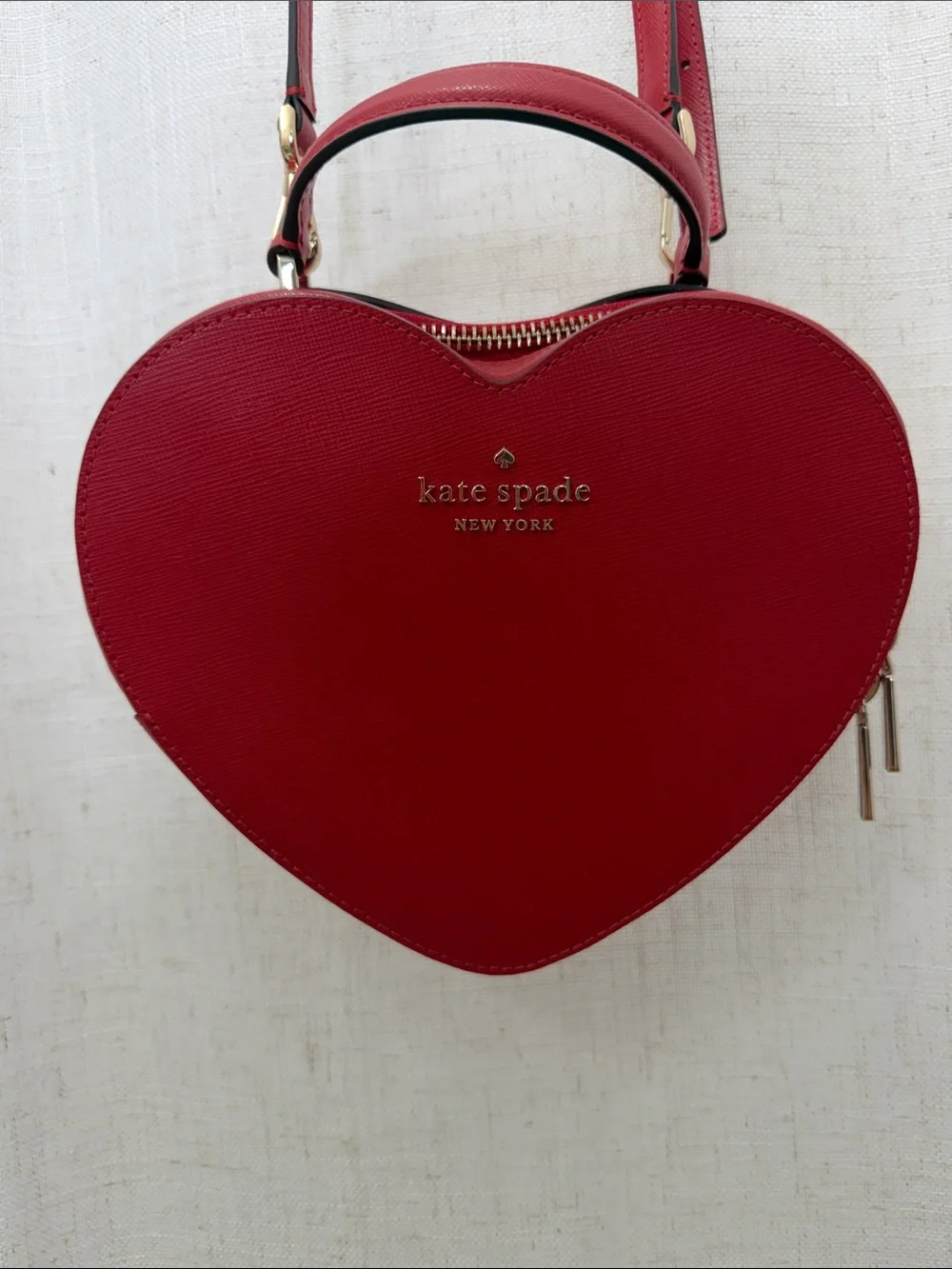 Kate Spade New York Candied Cherry Love Shack Heart Crossbody Purse